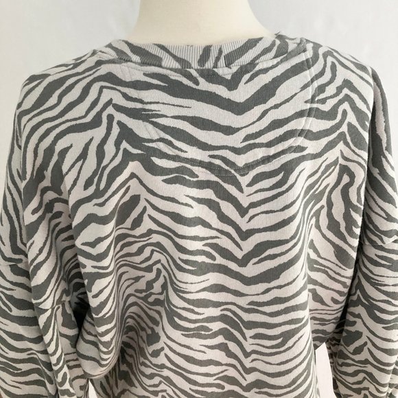 REBECCA MINKOFF Rosie Sweatshirt, Zebra, XS - Picture 9 of 11